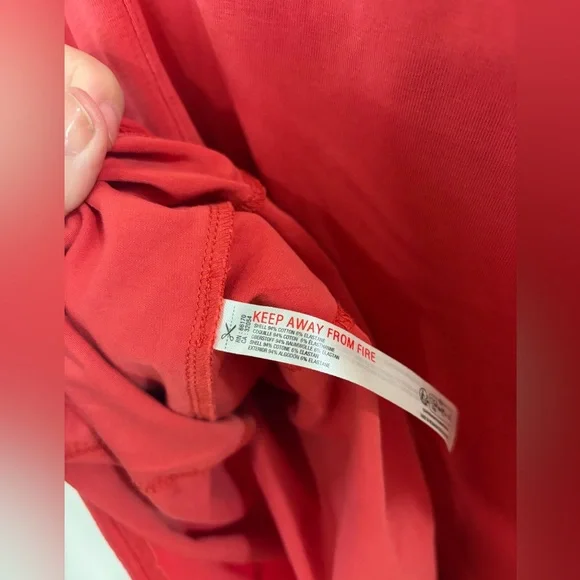 Free People Movement Hot Shot Tee Romper - Size M - Winterberry Red - Picture 8 of 9